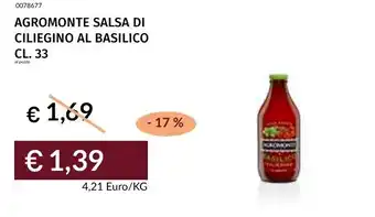 Prezzemolo e Vitale Agromonte salsa di ciliegino al basilico offerta