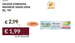Prezzemolo e Vitale Valsoia condisoia maionese senza uova offerta