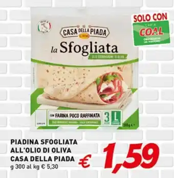 Piadina sfogliata all'olio di oliva CASA DELLA PIADA