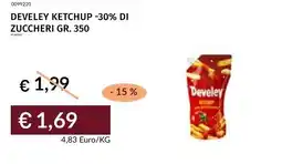 Prezzemolo e Vitale Develey ketchup -30% di zuccheri offerta