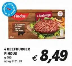 Coal 4 beefburger FINDUS offerta