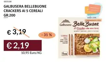 Prezzemolo e Vitale Galbusera bellebuone crackers ai 5 cereali offerta