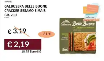 Prezzemolo e Vitale Galbusera belle buone cracker sesamo e mais offerta