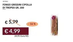 Prezzemolo e Vitale Fongo grissini cipolla di tropea offerta