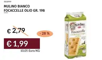 Prezzemolo e Vitale Mulino bianco focaccelle olio offerta