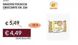 Prezzemolo e Vitale Graziosi focaccia croccante offerta