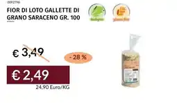 Prezzemolo e Vitale Fior di loto gallette di grano saraceno offerta