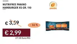 Prezzemolo e Vitale Nutrifree panino hamburger xs offerta