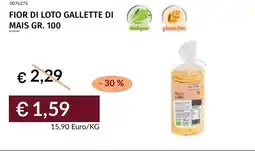 Prezzemolo e Vitale Fior di loto gallette di mais offerta
