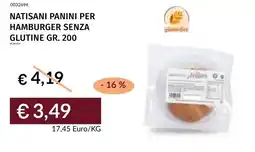 Prezzemolo e Vitale Natisani panini per hamburger senza glutine offerta