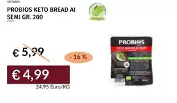 Prezzemolo e Vitale Probios keto bread ai semi offerta