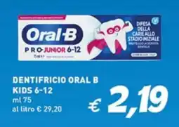 Coal Dentifricio oral b kids 6-12 offerta
