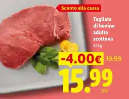 Lidl Tagliata di bovino adulto scottona offerta