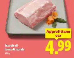 Lidl Trancio di lonza di maiale offerta