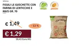 Prezzemolo e Vitale Figuli le guschette con farina di lenticchie e mais offerta