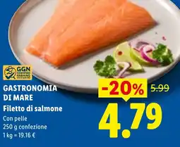 Lidl GASTRONOMIA DI MARE Filetto di salmone offerta