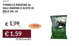 Prezzemolo e Vitale Tyrrells patatine al sale marino e aceto di mele offerta