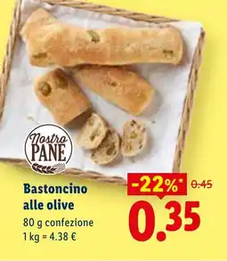 Lidl Bastoncino alle olive offerta