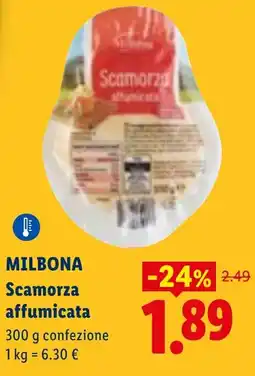 Lidl MILBONA Scamorza affumicata offerta