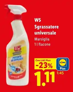 Lidl W5 Sgrassatore universale offerta