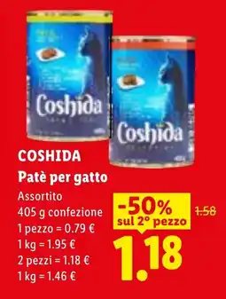 Lidl COSHIDA Patè per gatto offerta