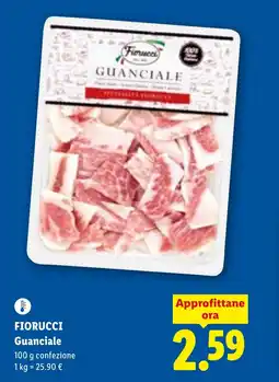 Lidl FIORUCCI Guanciale offerta