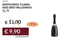 Prezzemolo e Vitale Bortolomiol filanda rose brut millesimato offerta