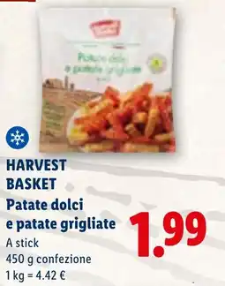 Lidl HARVEST BASKET Patate dolci e patate grigliate offerta