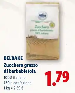 Lidl BELBAKE Zucchero grezzo di barbabietola offerta