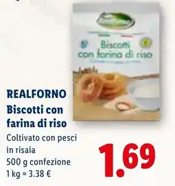 Lidl REALFORNO Biscotti con farina di riso offerta