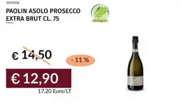 Prezzemolo e Vitale Paolin asolo prosecco extra brut offerta