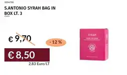 Prezzemolo e Vitale S.antonio syrah bag in box offerta