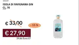 Prezzemolo e Vitale Isola di favignana gin offerta