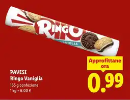 Lidl PAVESI Ringo Vaniglia offerta