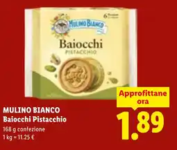 Lidl MULINO BIANCO Baiocchi Pistacchio offerta
