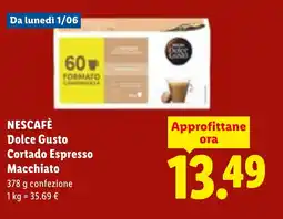 Lidl NESCAFÈ Dolce Gusto Cortado Espresso Macchiato offerta