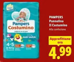 Lidl PAMPERS Pannolino Il Costumino offerta