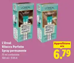 Lidl L'Oreal Ritocco Perfetto Spray permanente offerta