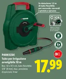 Lidl PARKSIDE Tubo per irrigazione avvolgibile 10 m offerta