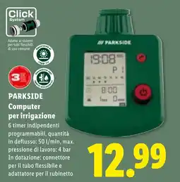 Lidl PARKSIDE Computer per irrigazione offerta