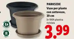 Lidl PARKSIDE Vaso per piante con sottovaso,39 m offerta