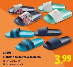 Lidl CRIVIT Ciabatte da donna o da uomo offerta