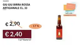 Prezzemolo e Vitale Giu giu birra rossa artigianale offerta