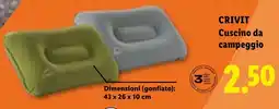 Lidl CRIVIT Cuscino da campeggio offerta