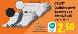 Lidl CRIVIT Calzini sportivi da uomo e da donna offerta