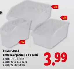 Lidl SILVERCREST Cestello organizer offerta