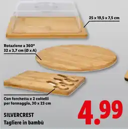 Lidl SILVERCREST Tagliere in bambù offerta