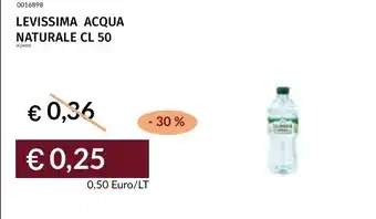 Prezzemolo e Vitale Levissima acqua naturale offerta