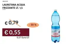 Prezzemolo e Vitale Lauretana acqua frizzante offerta