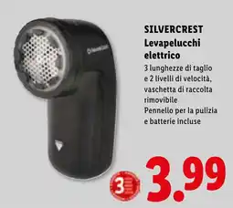 Lidl SILVERCREST Levapelucchi elettrico offerta